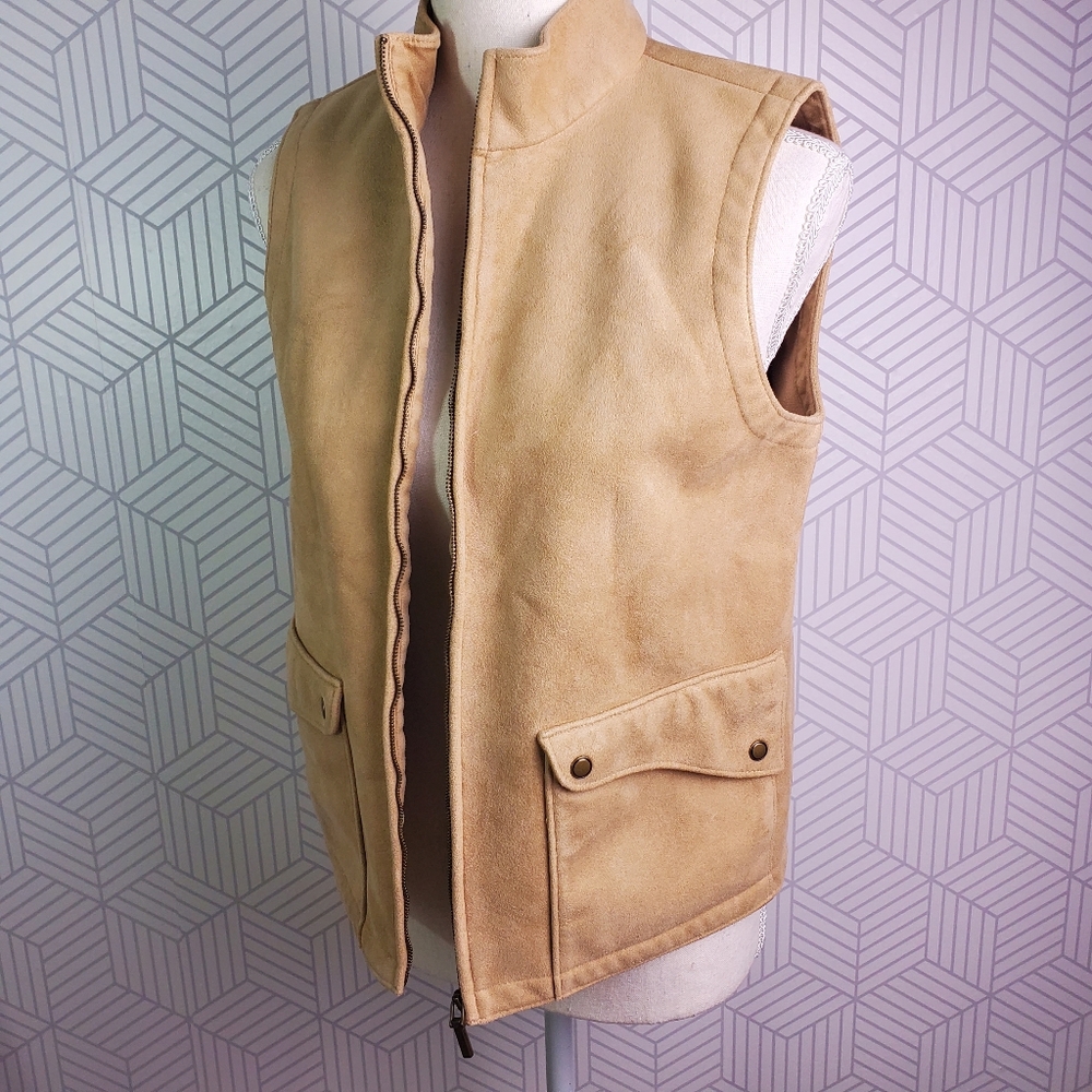 Talbots Suede Zip Vest